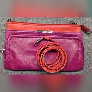 Relic Pink and Orange Crossbody Bag